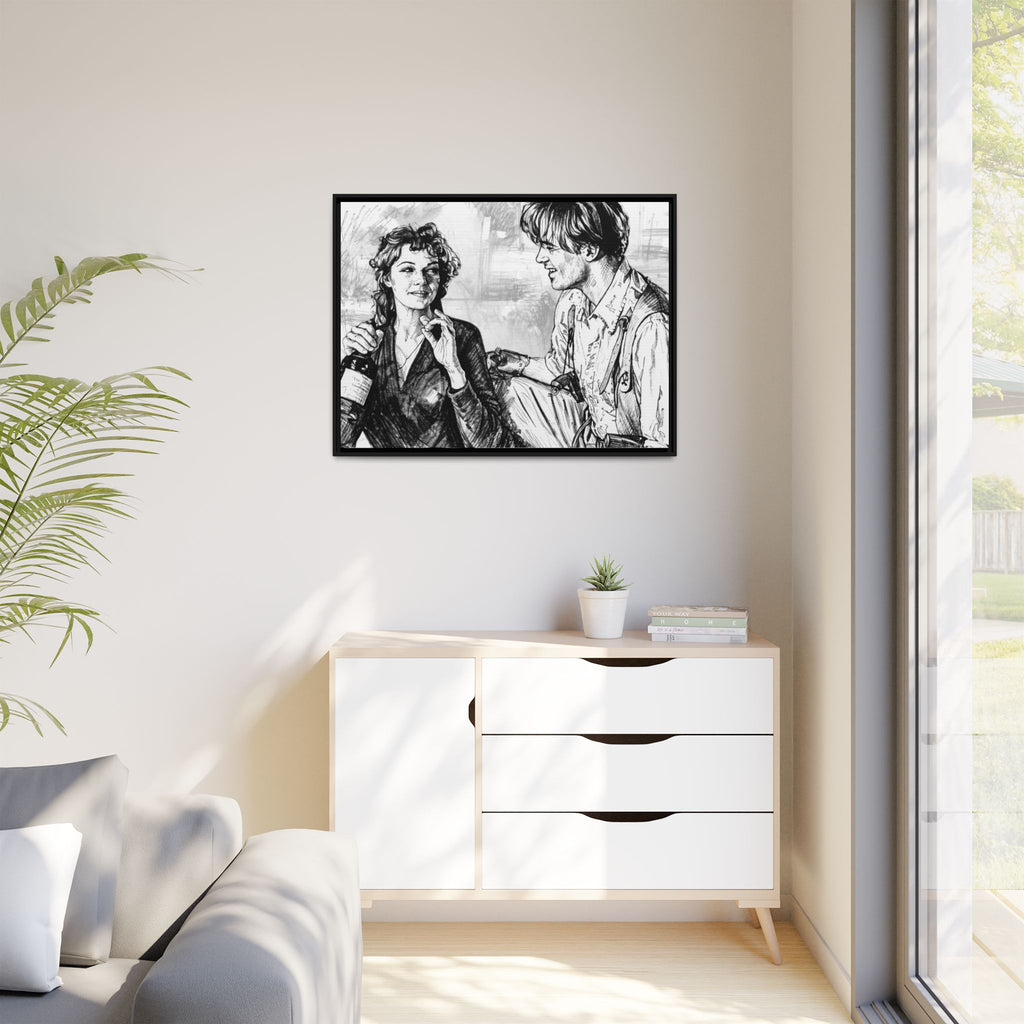 Rick & Evelyn Framed Canvas