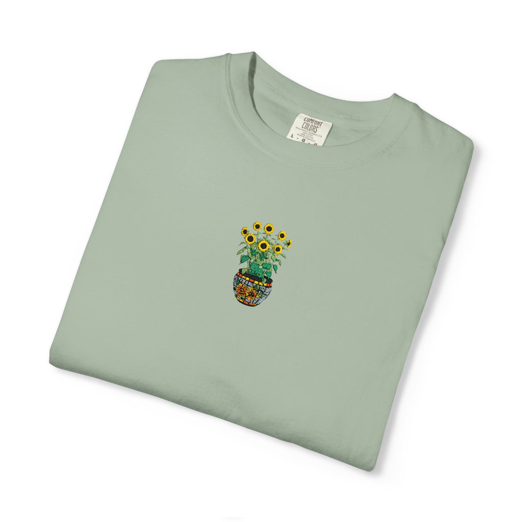 Embroidered Sunflower Tee