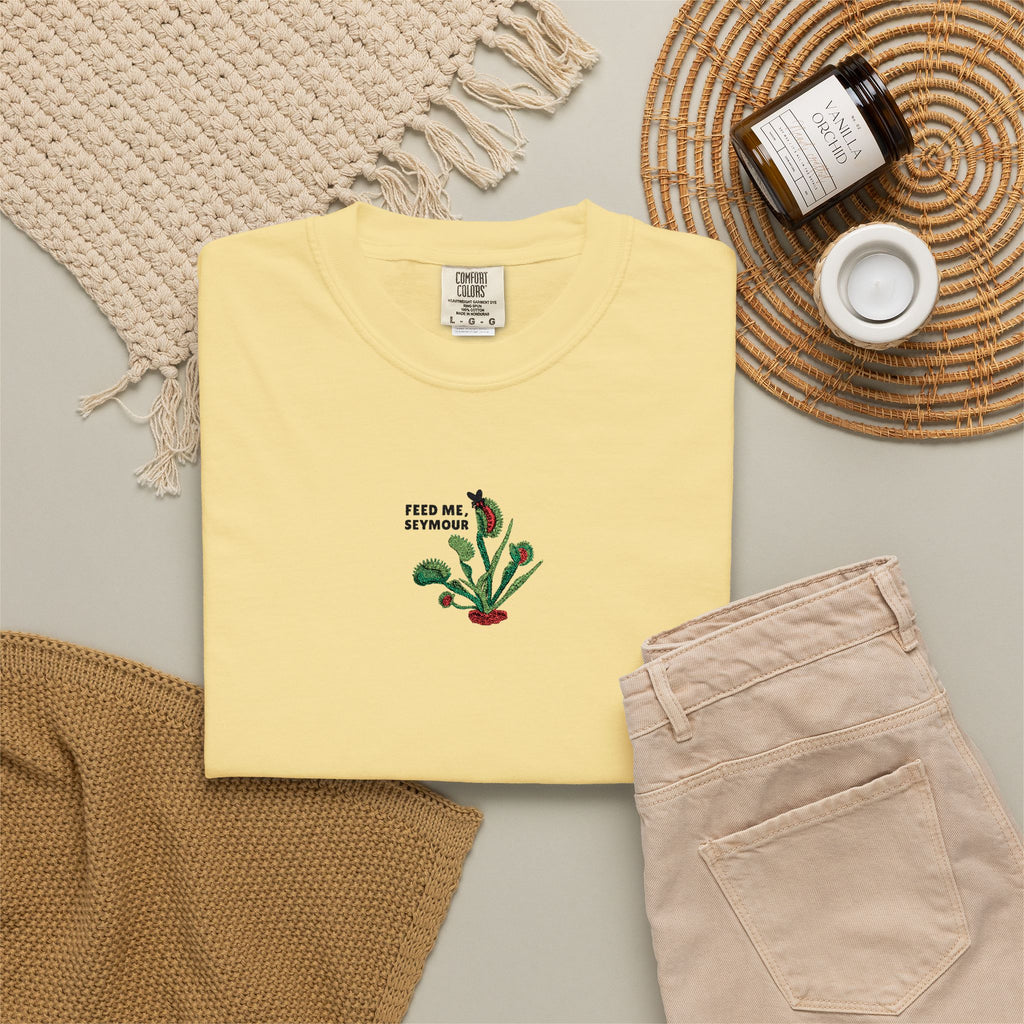 Embroidered Feed Me Seymour Tee