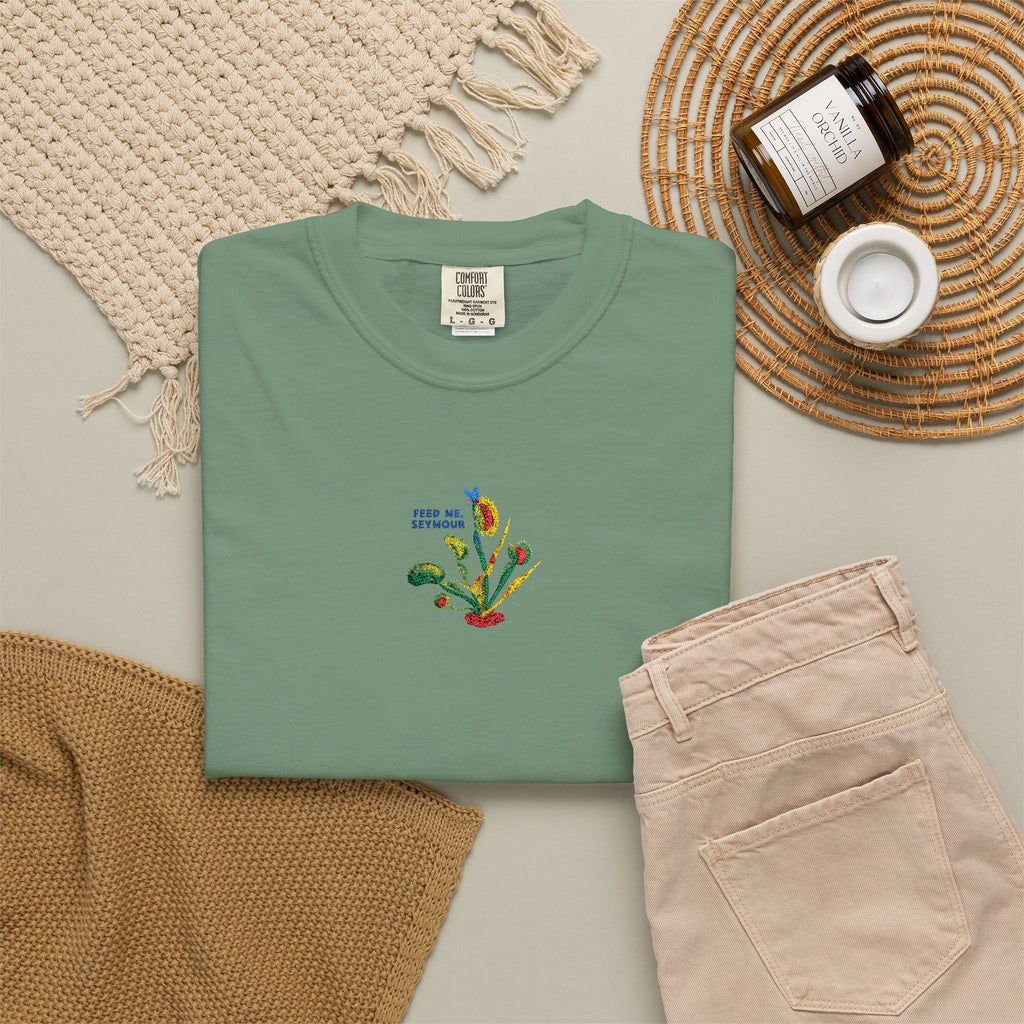 Feed Me Seymour Embroidered Tee