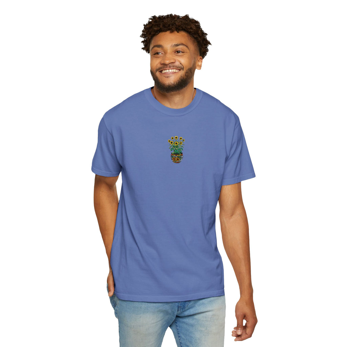 Embroidered Sunflower Tee