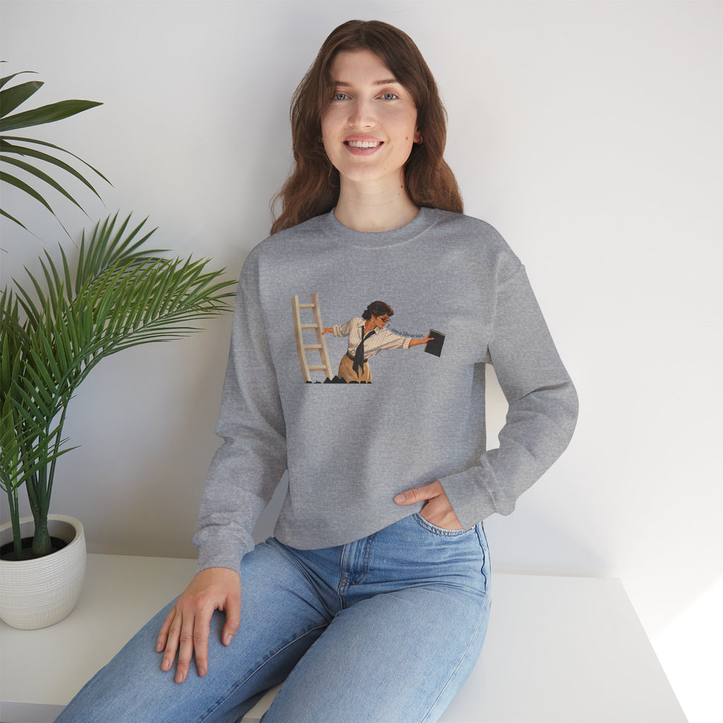 Vintage Evelyn Librarian Crewneck Sweatshirt