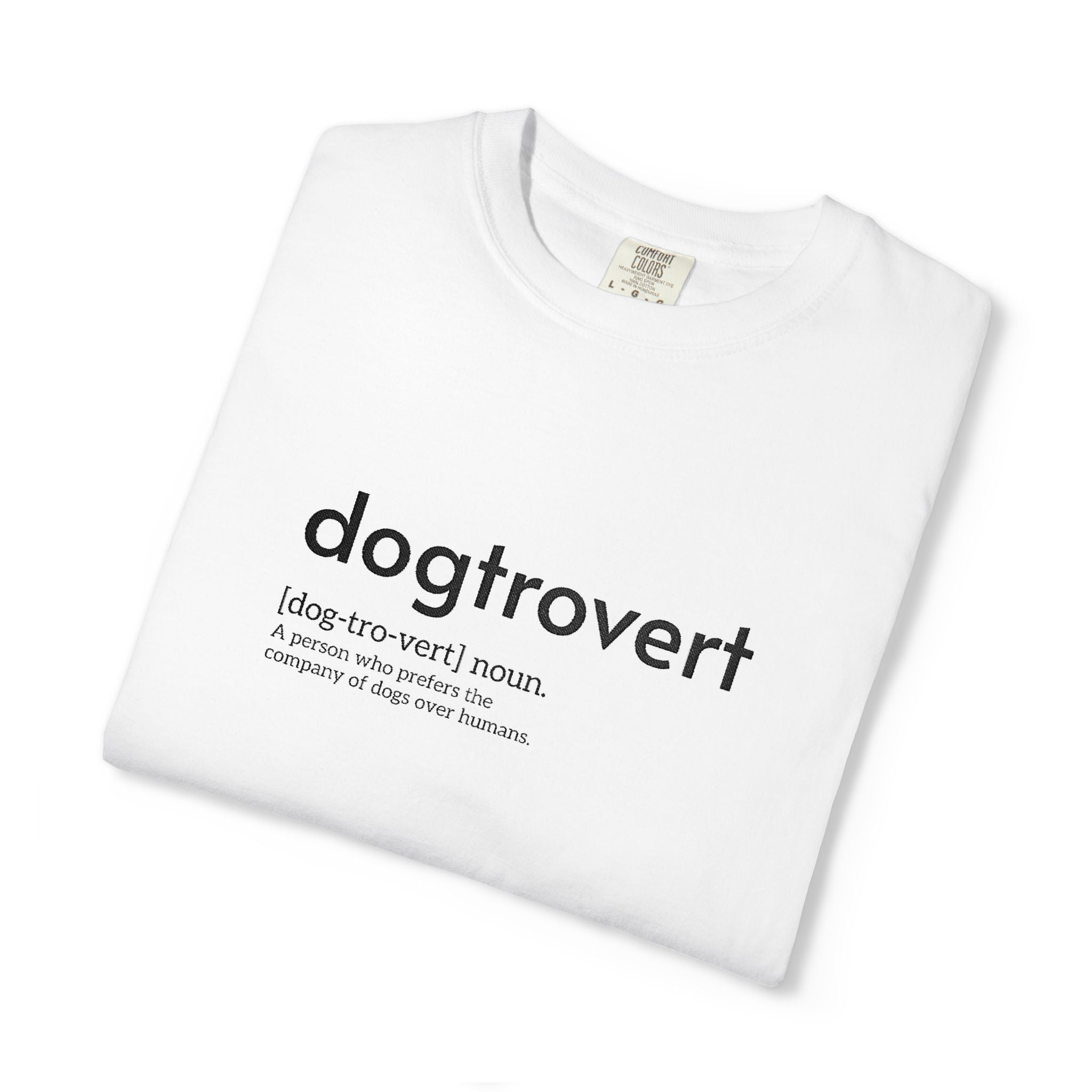 Dog-tro-vert Embroidered T-Shirt