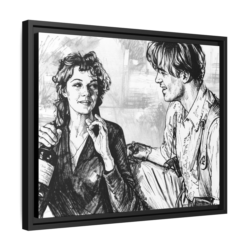 Rick & Evelyn Framed Canvas