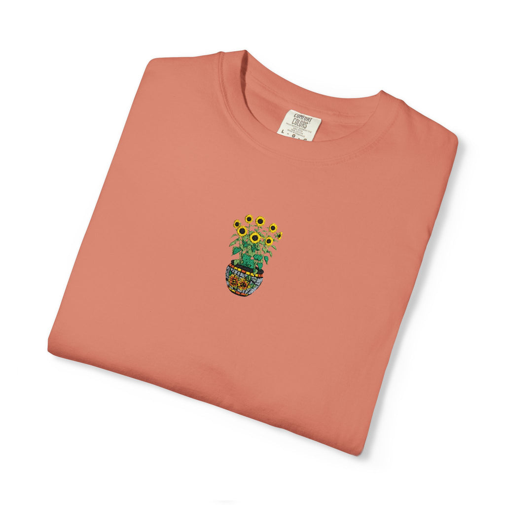 Embroidered Sunflower Tee