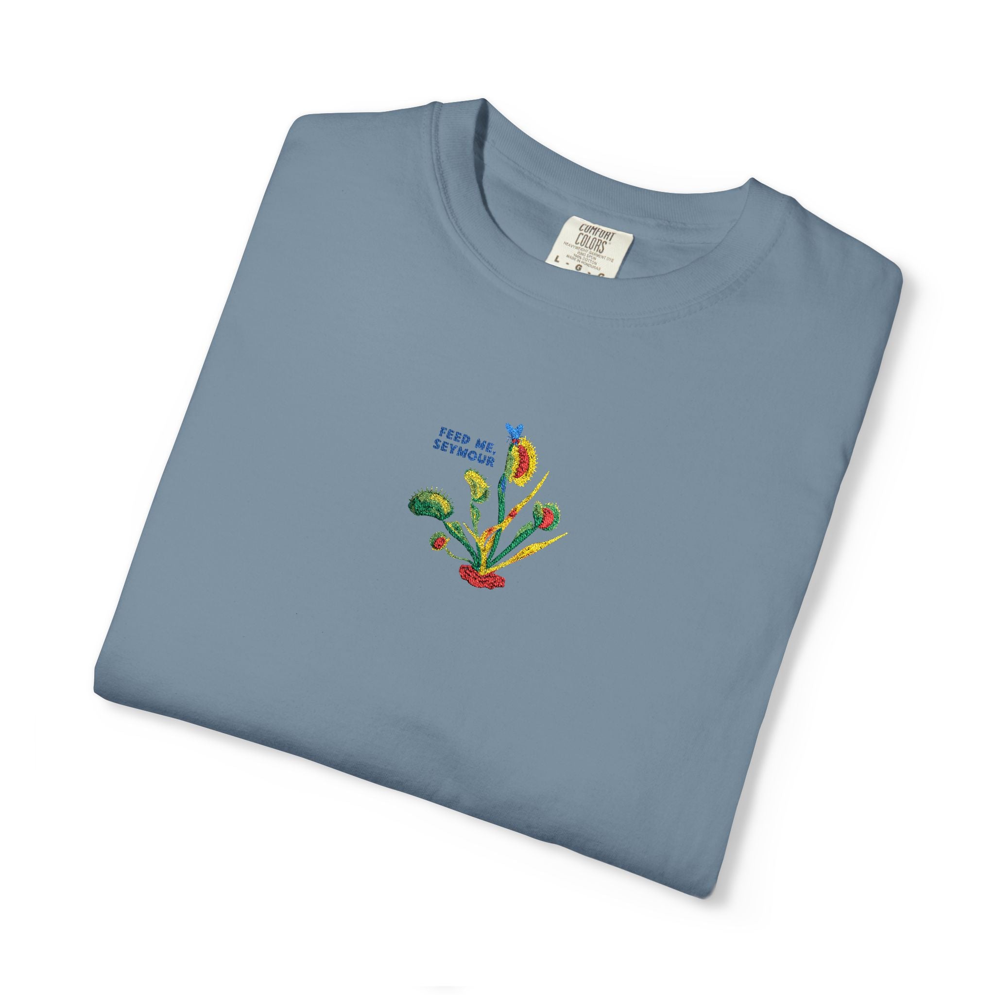 Feed Me Seymour Embroidered Tee