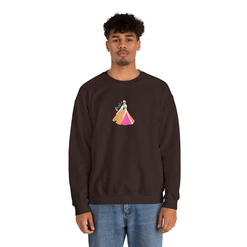 Embroidered Princess Crewneck Sweatshirt