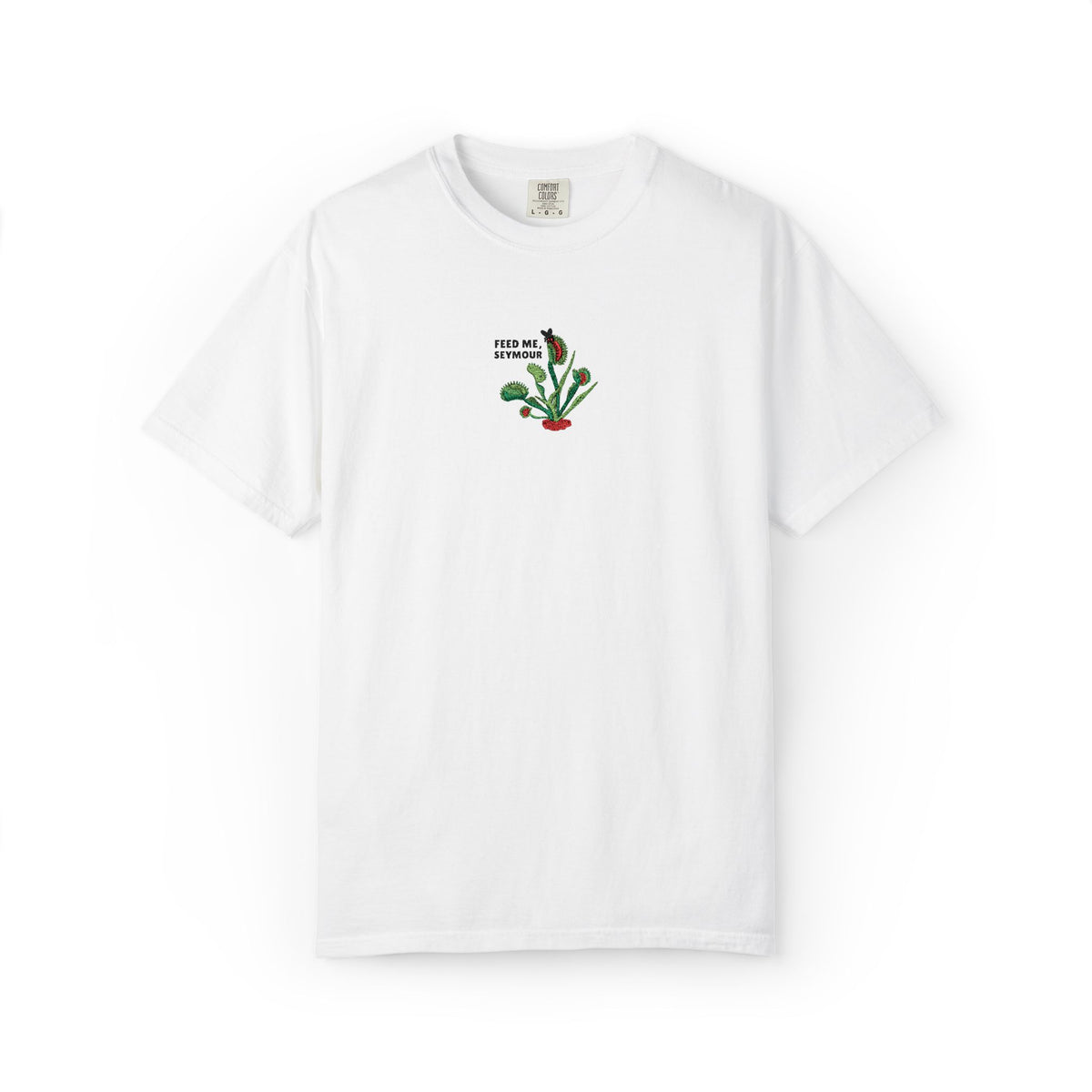 Embroidered Feed Me Seymour Tee