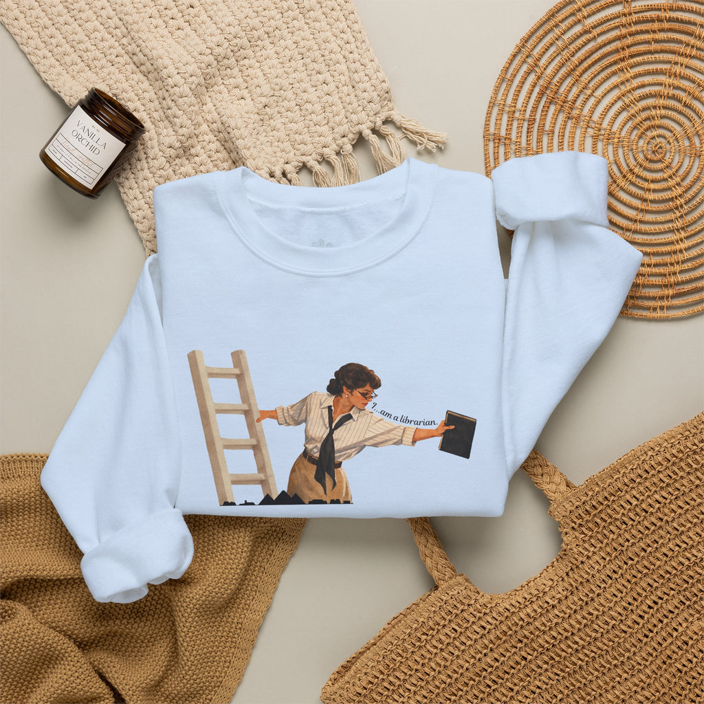 Vintage Evelyn Librarian Crewneck Sweatshirt