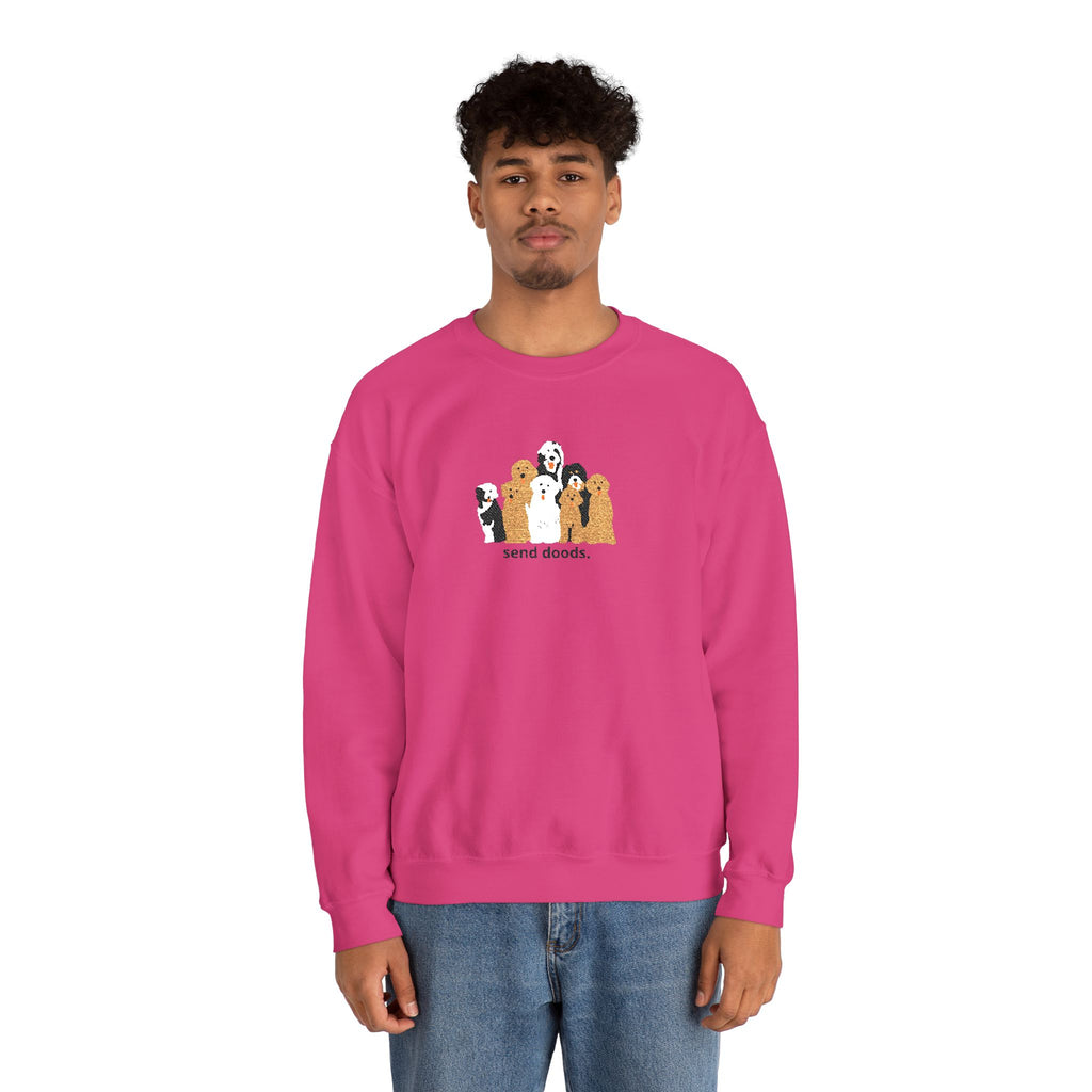 Embroidered Send Doods Crewneck Sweatshirt