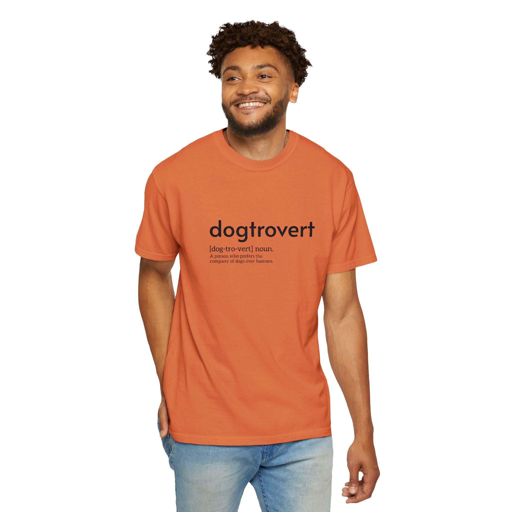 Dog-tro-vert Embroidered T-Shirt