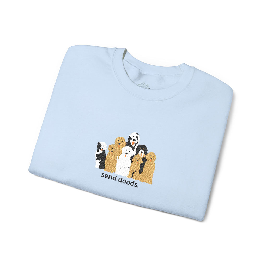 Embroidered Send Doods Crewneck Sweatshirt