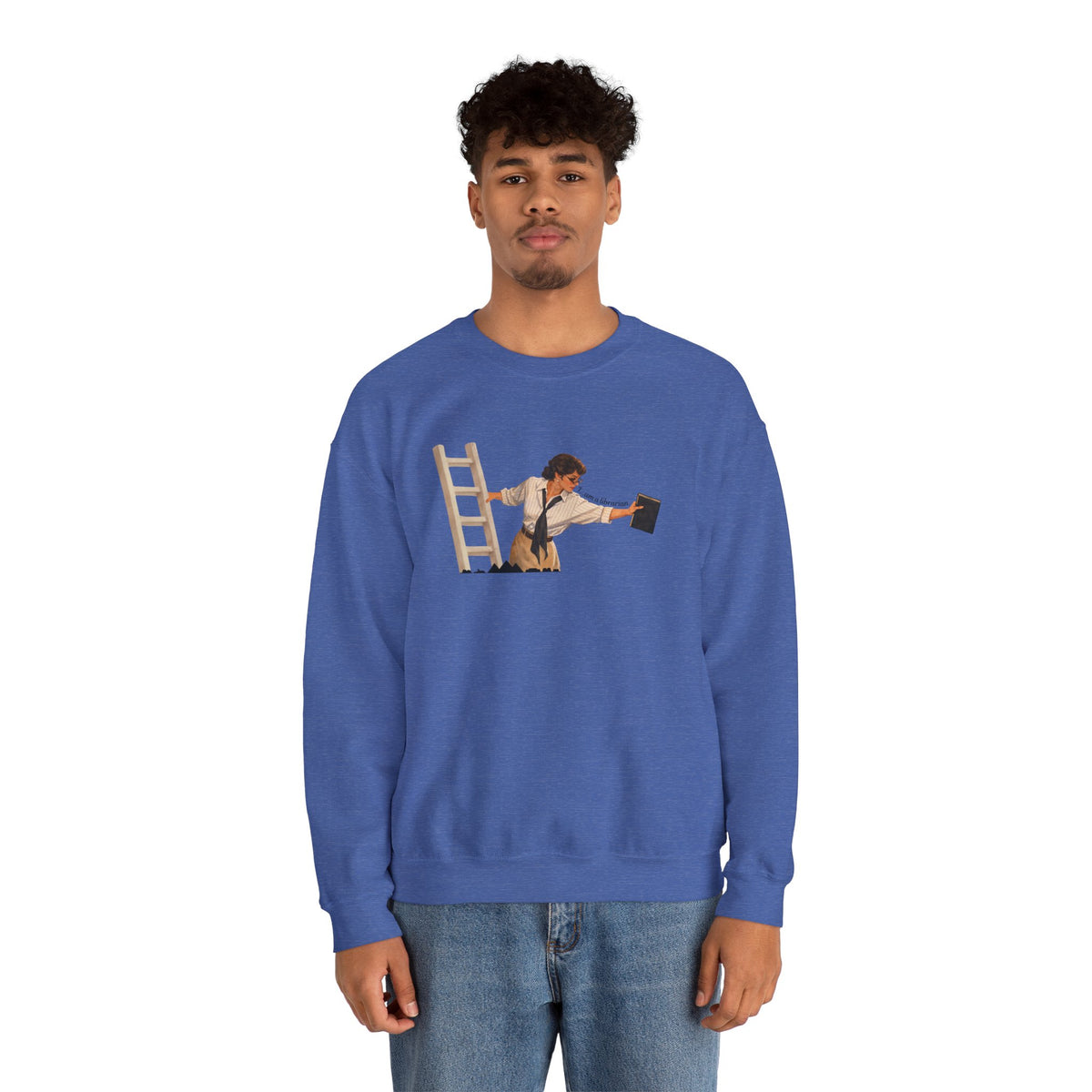 Vintage Evelyn Librarian Crewneck Sweatshirt