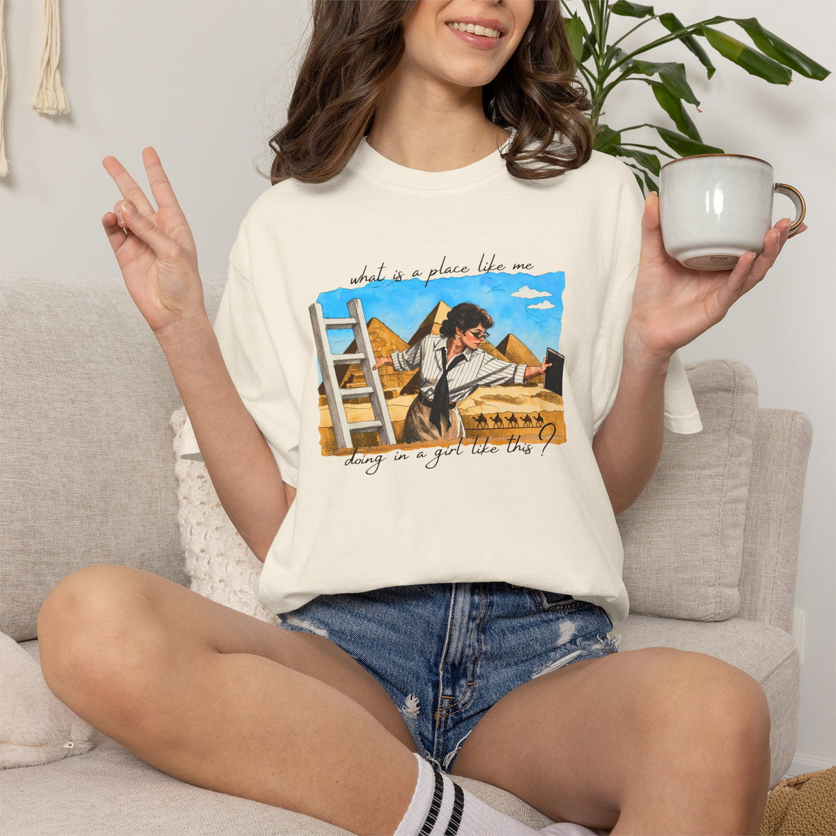 Evelyn Librarian Tee