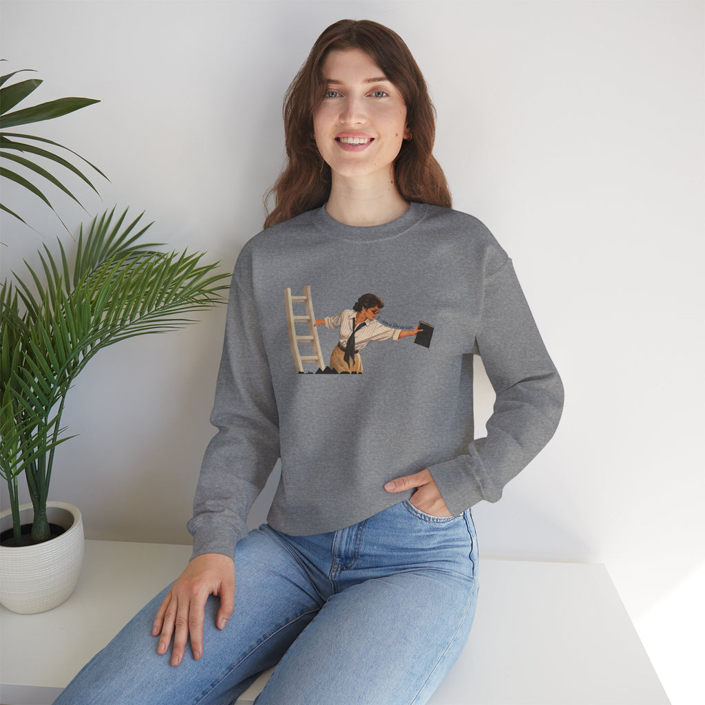 Vintage Evelyn Librarian Crewneck Sweatshirt
