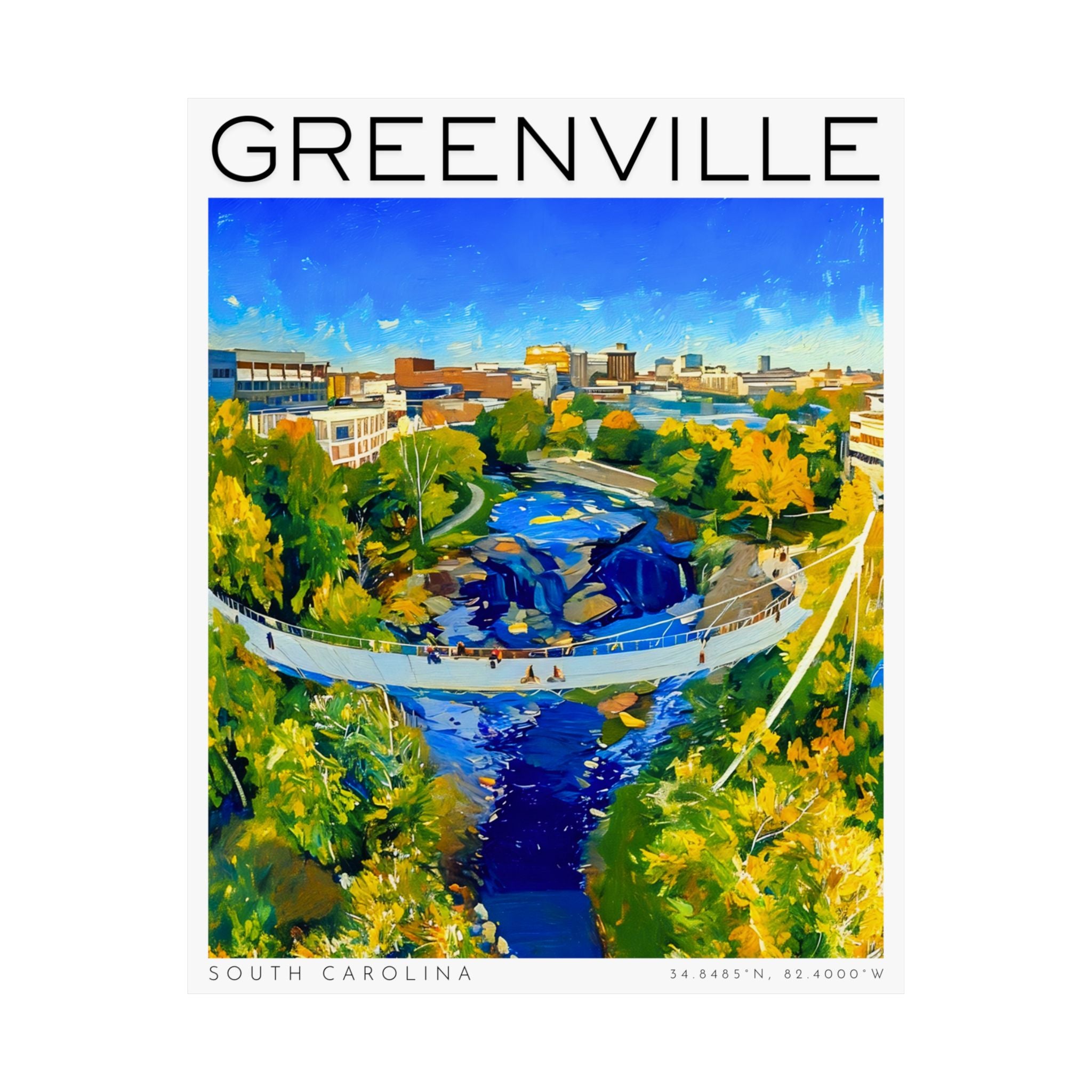 Greenville South Carolina Poster