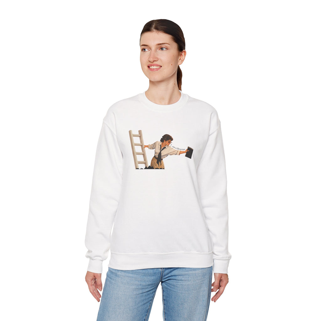 Vintage Evelyn Librarian Crewneck Sweatshirt