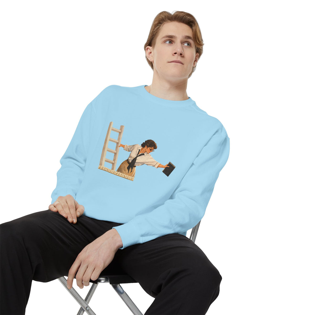 Evelyn Librarian Crewneck Sweatshirt