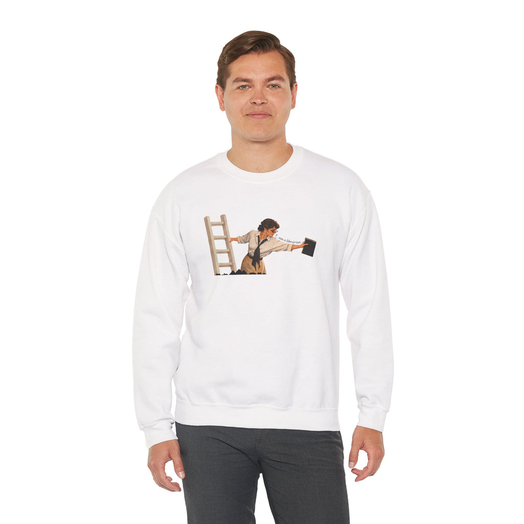 Vintage Evelyn Librarian Crewneck Sweatshirt