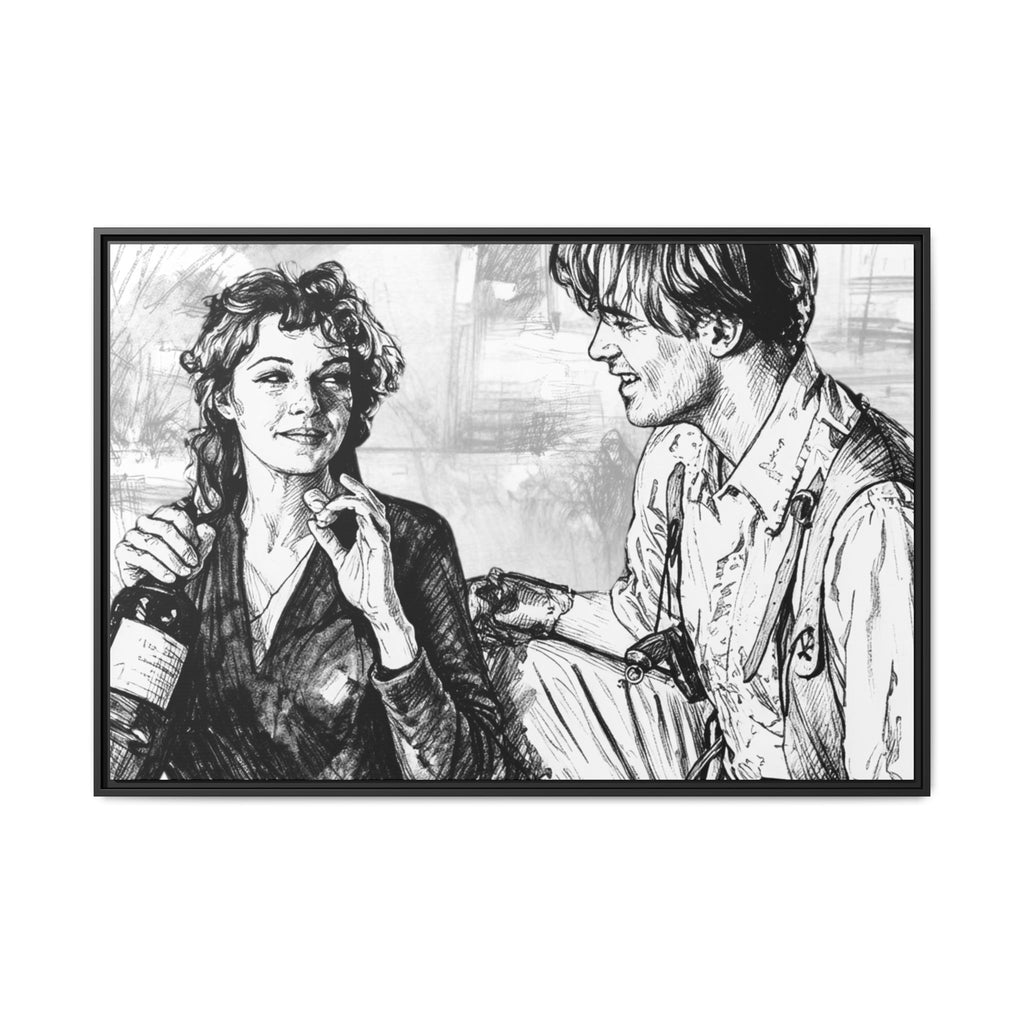 Rick & Evelyn Framed Canvas