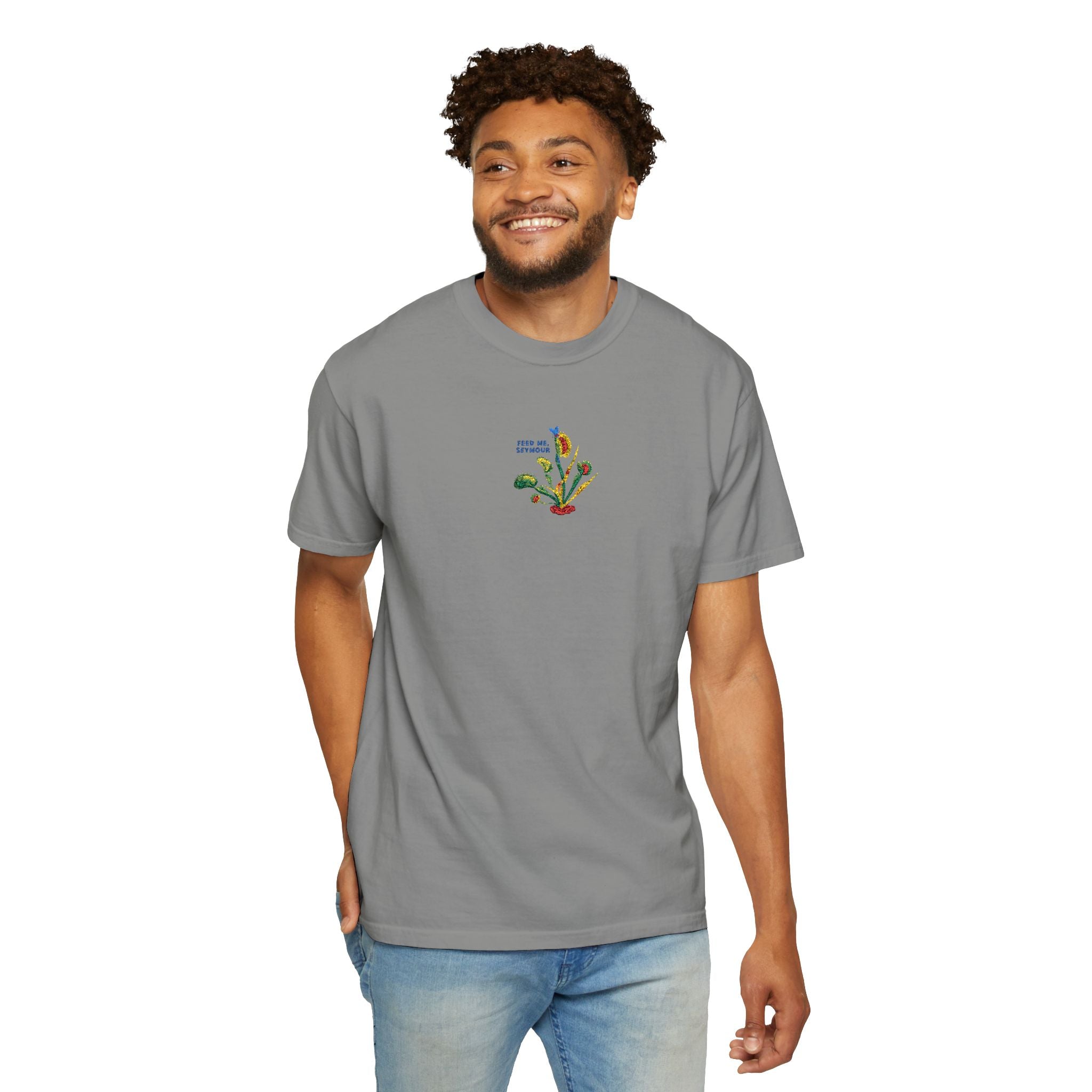 Feed Me Seymour Embroidered Tee