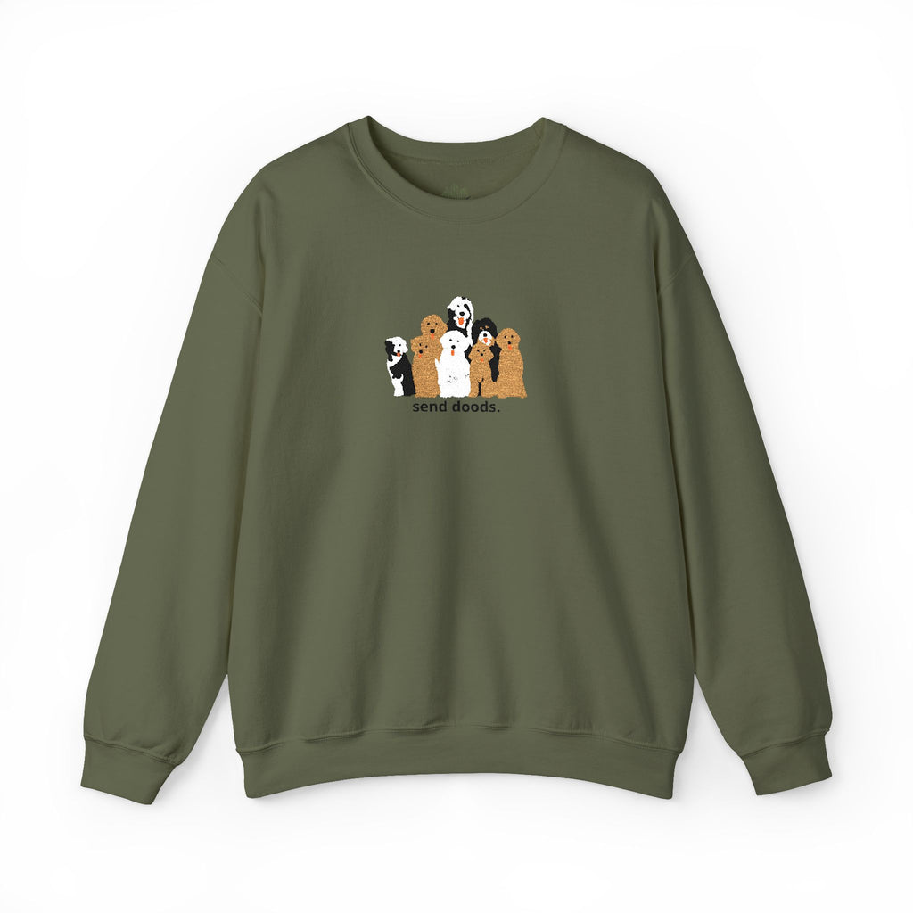 Embroidered Send Doods Crewneck Sweatshirt