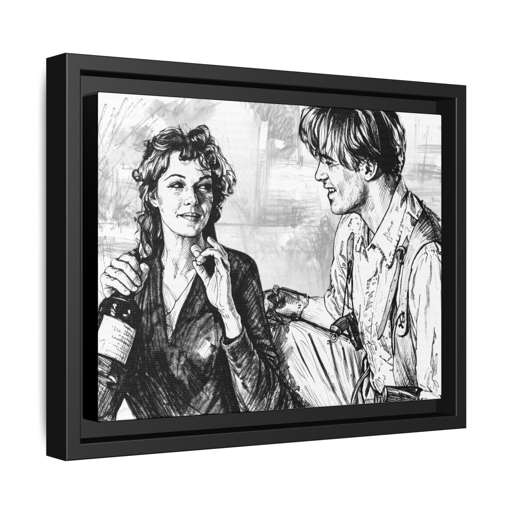 Rick & Evelyn Framed Canvas