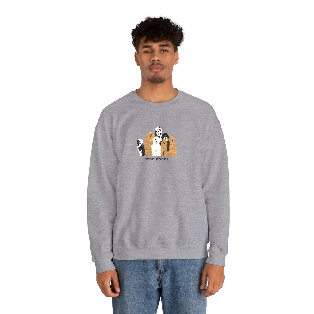 Embroidered Send Doods Crewneck Sweatshirt