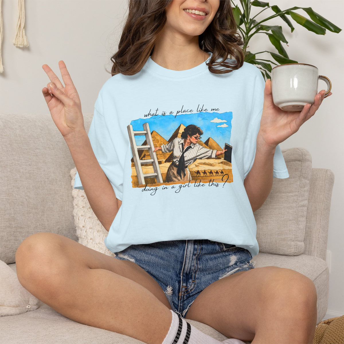 Evelyn Librarian Tee