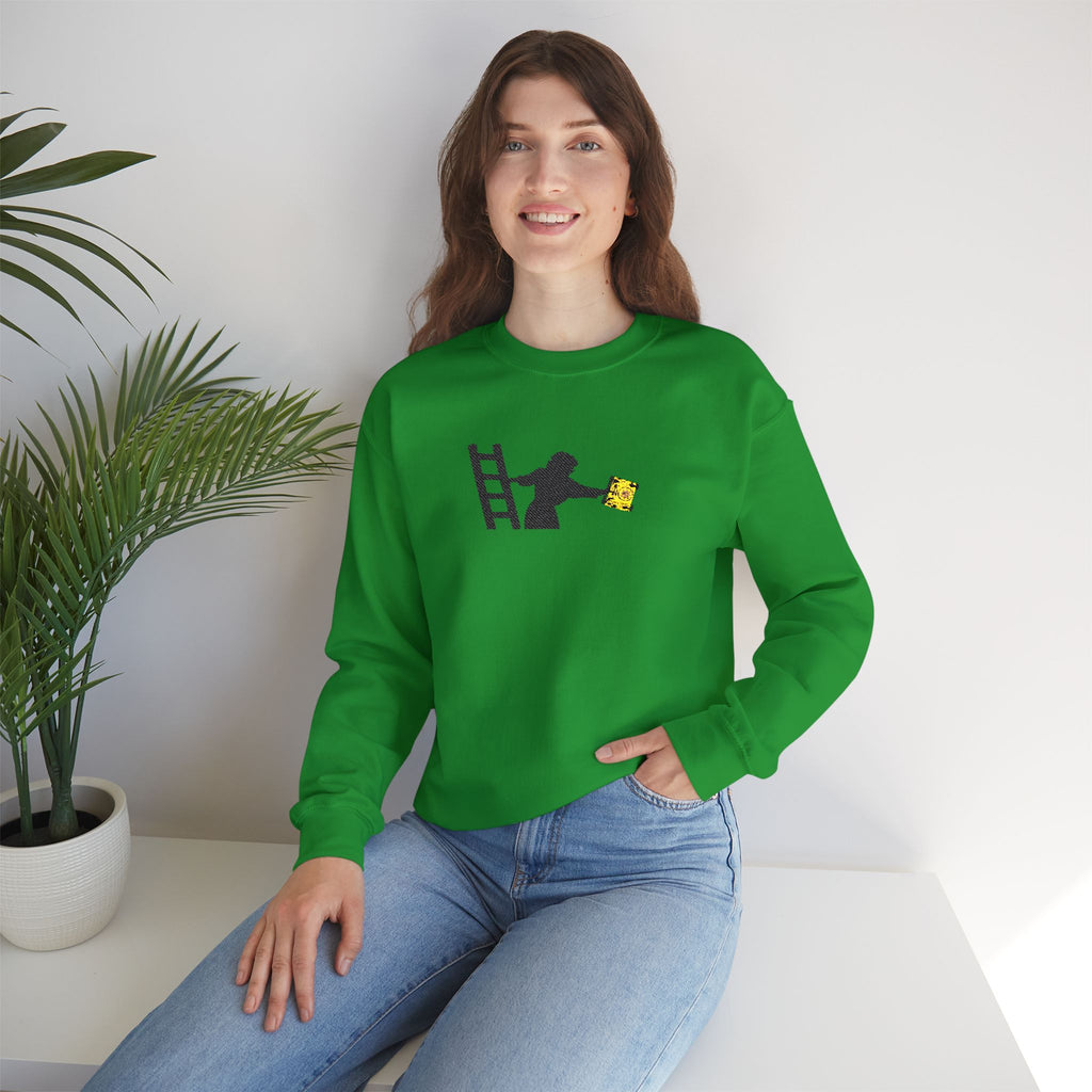 Embroidered Evelyn Librarian Crewneck Sweatshirt