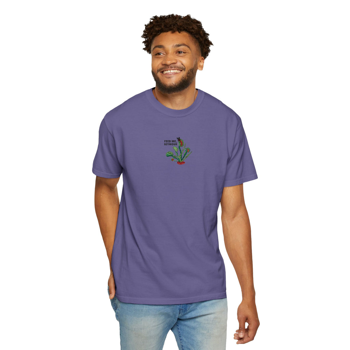 Embroidered Feed Me Seymour Tee