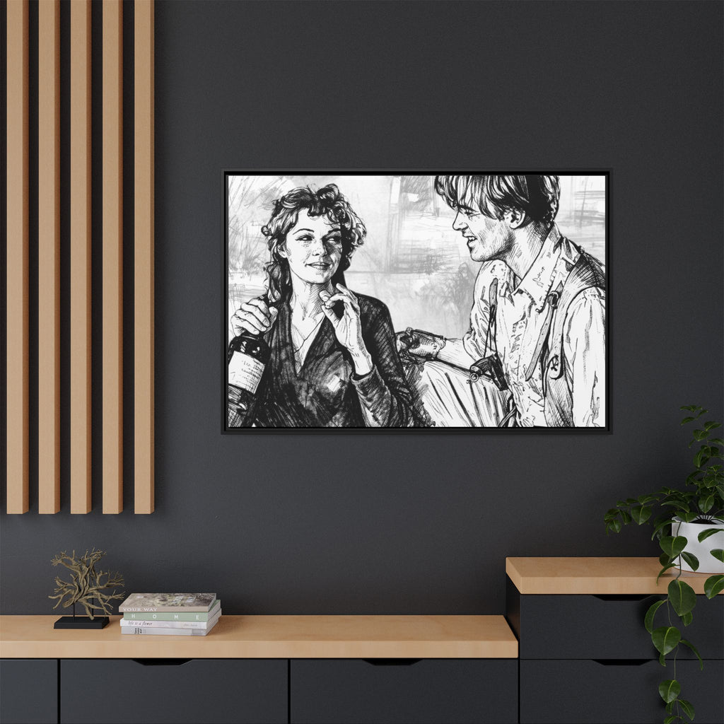 Rick & Evelyn Framed Canvas