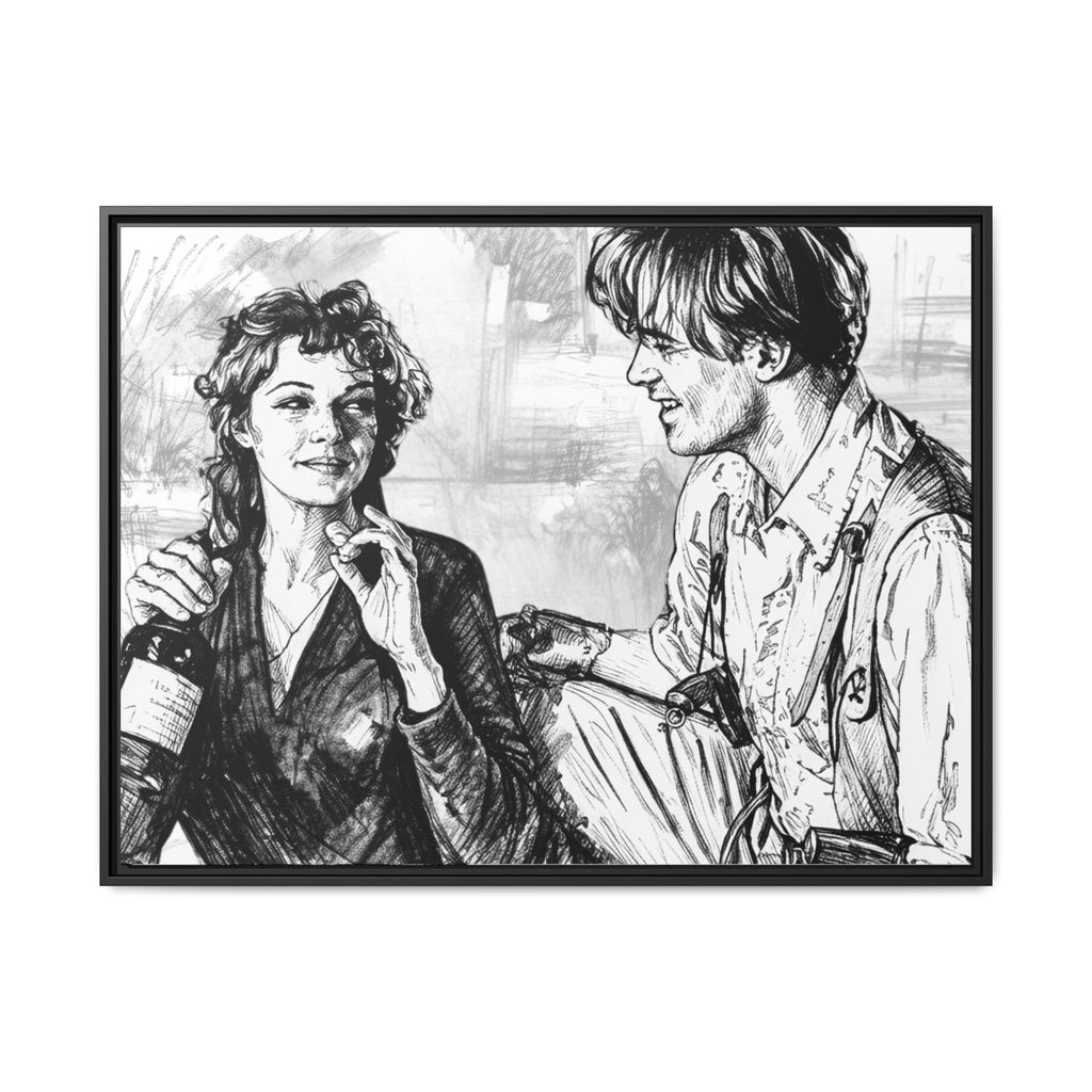 Rick & Evelyn Framed Canvas