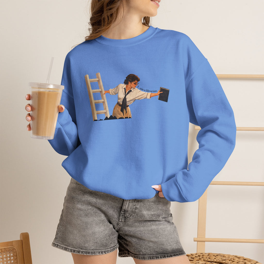 Vintage Evelyn Librarian Crewneck Sweatshirt