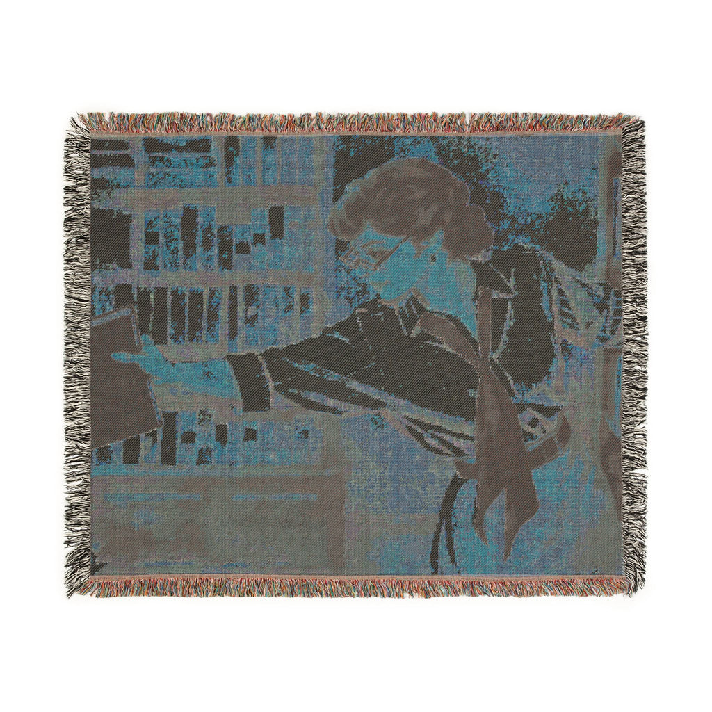 Evelyn Librarian Woven Blanket