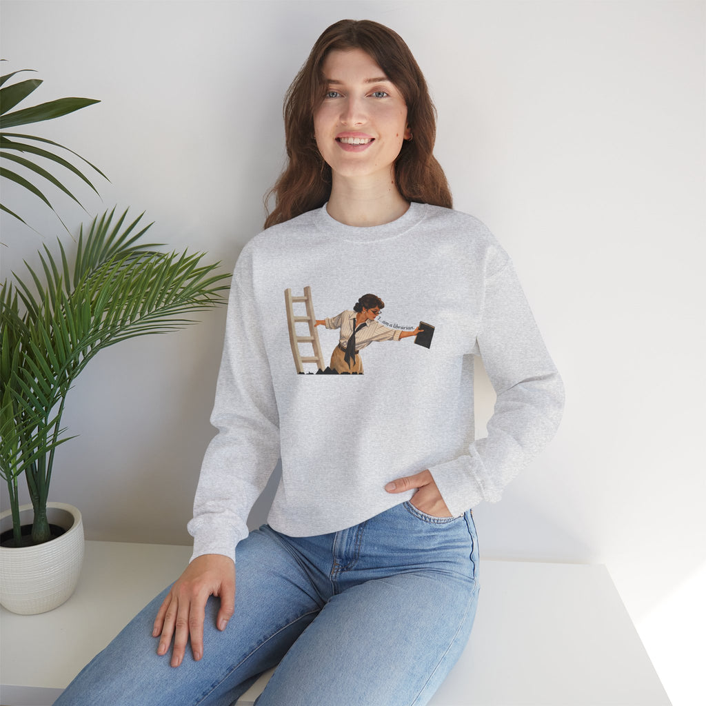 Vintage Evelyn Librarian Crewneck Sweatshirt