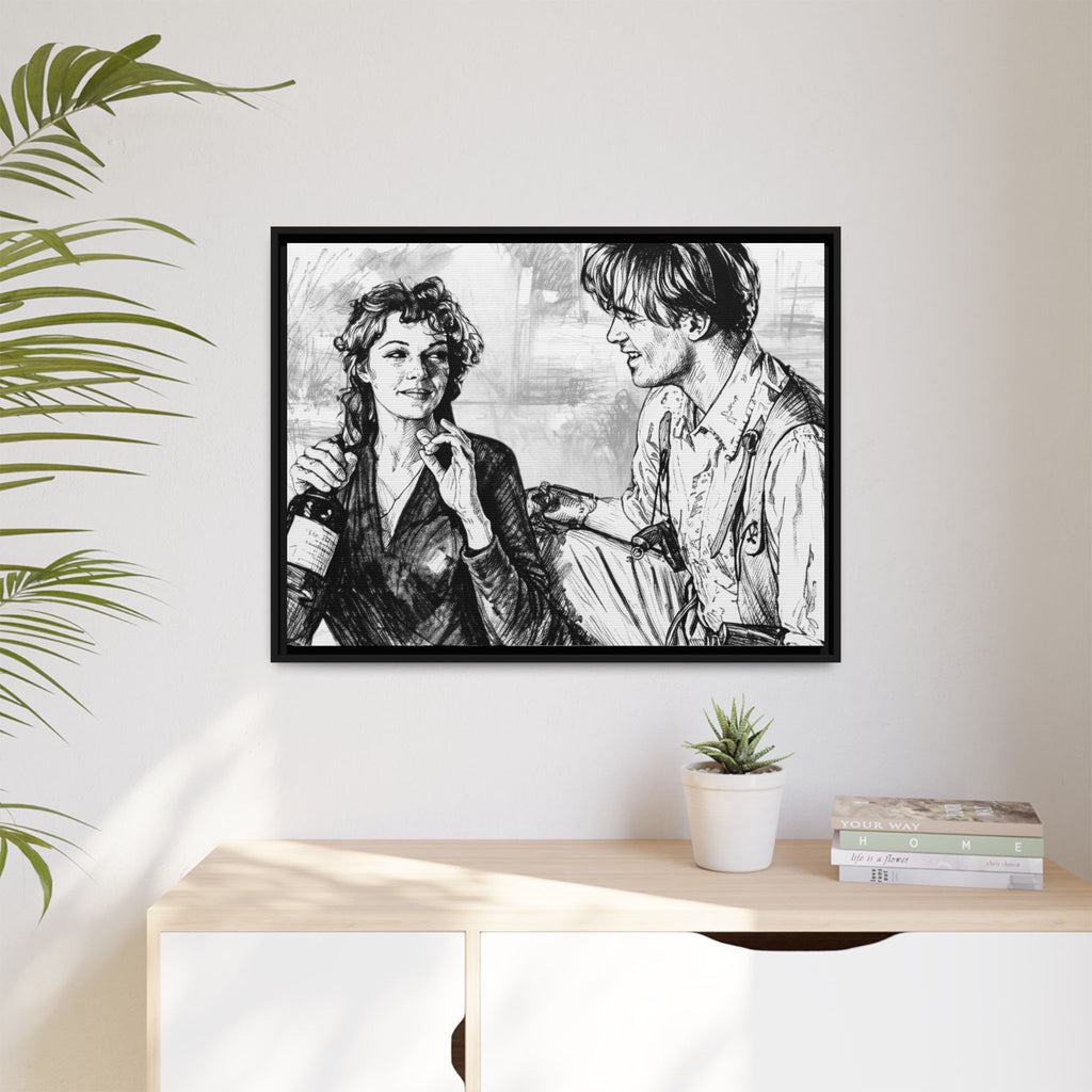 Rick & Evelyn Framed Canvas