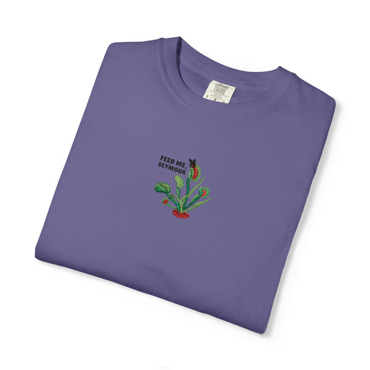 Embroidered Feed Me Seymour Tee
