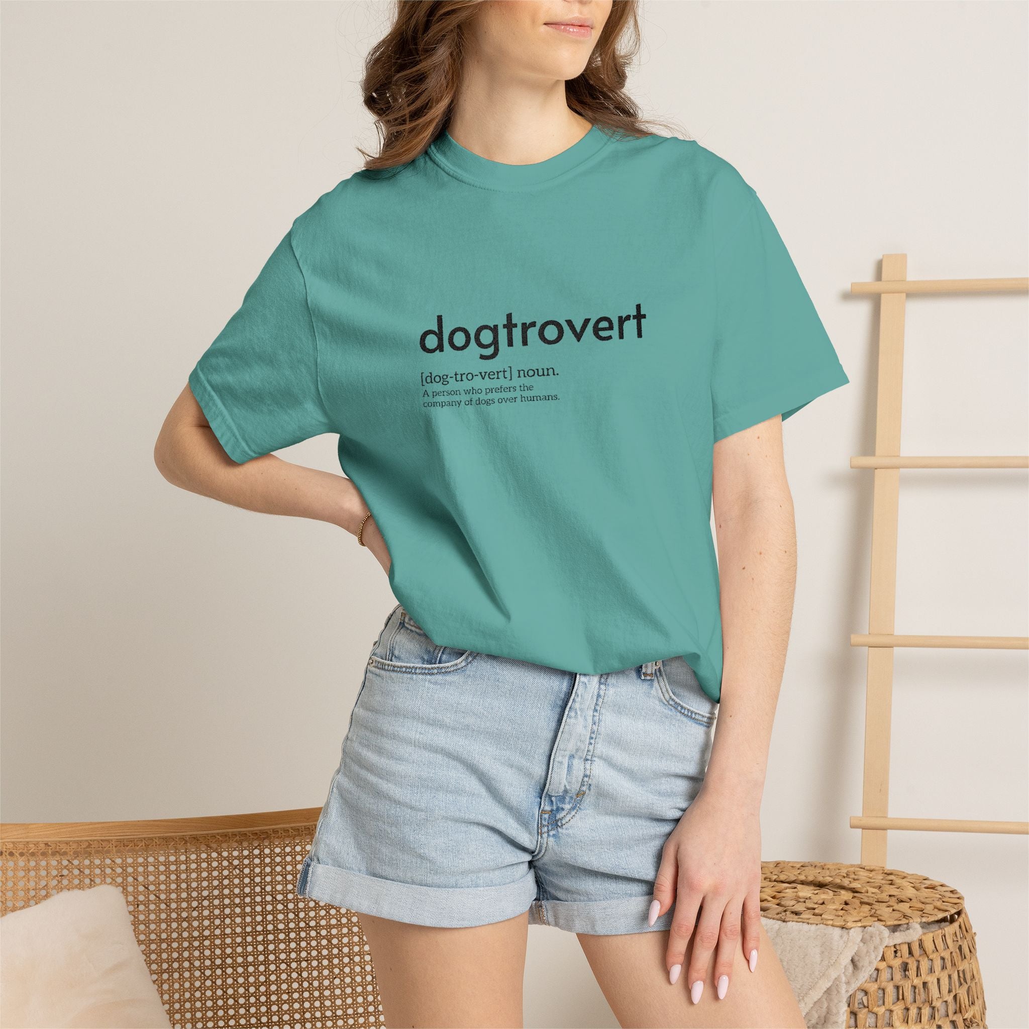 Dog-tro-vert Embroidered T-Shirt
