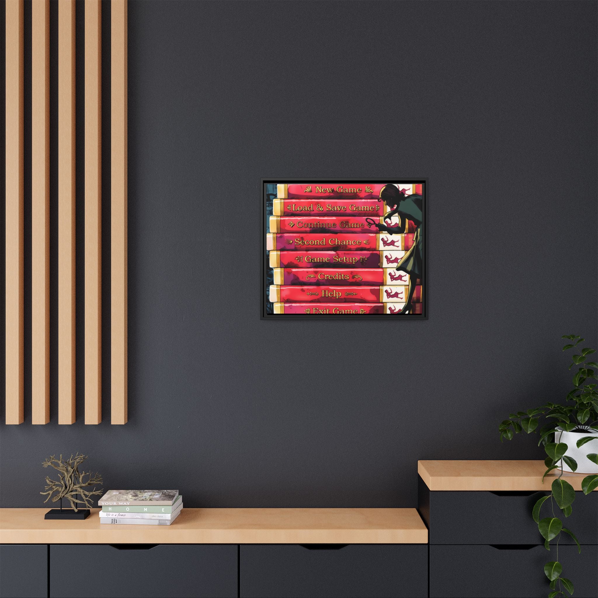 Detective Framed Canvas