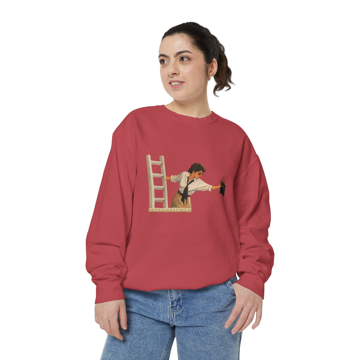 Evelyn Librarian Crewneck Sweatshirt