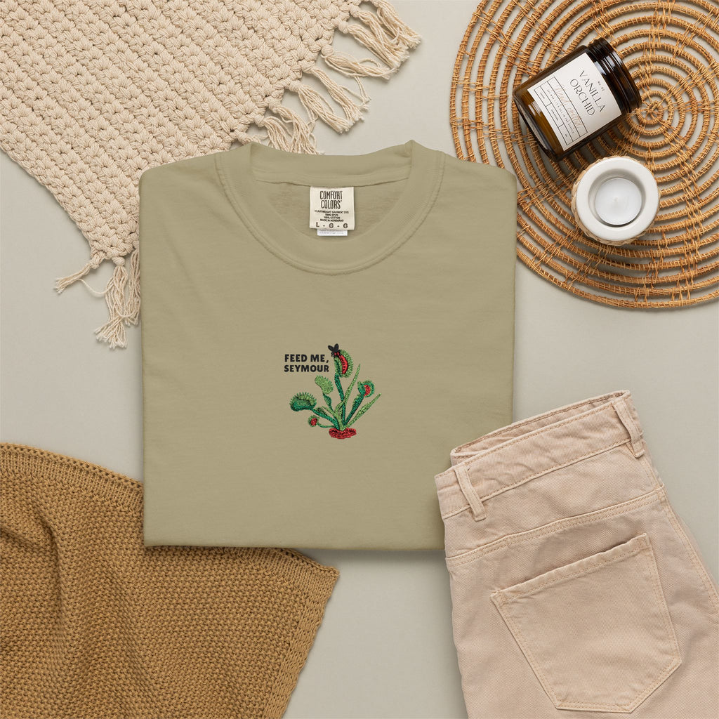 Embroidered Feed Me Seymour Tee