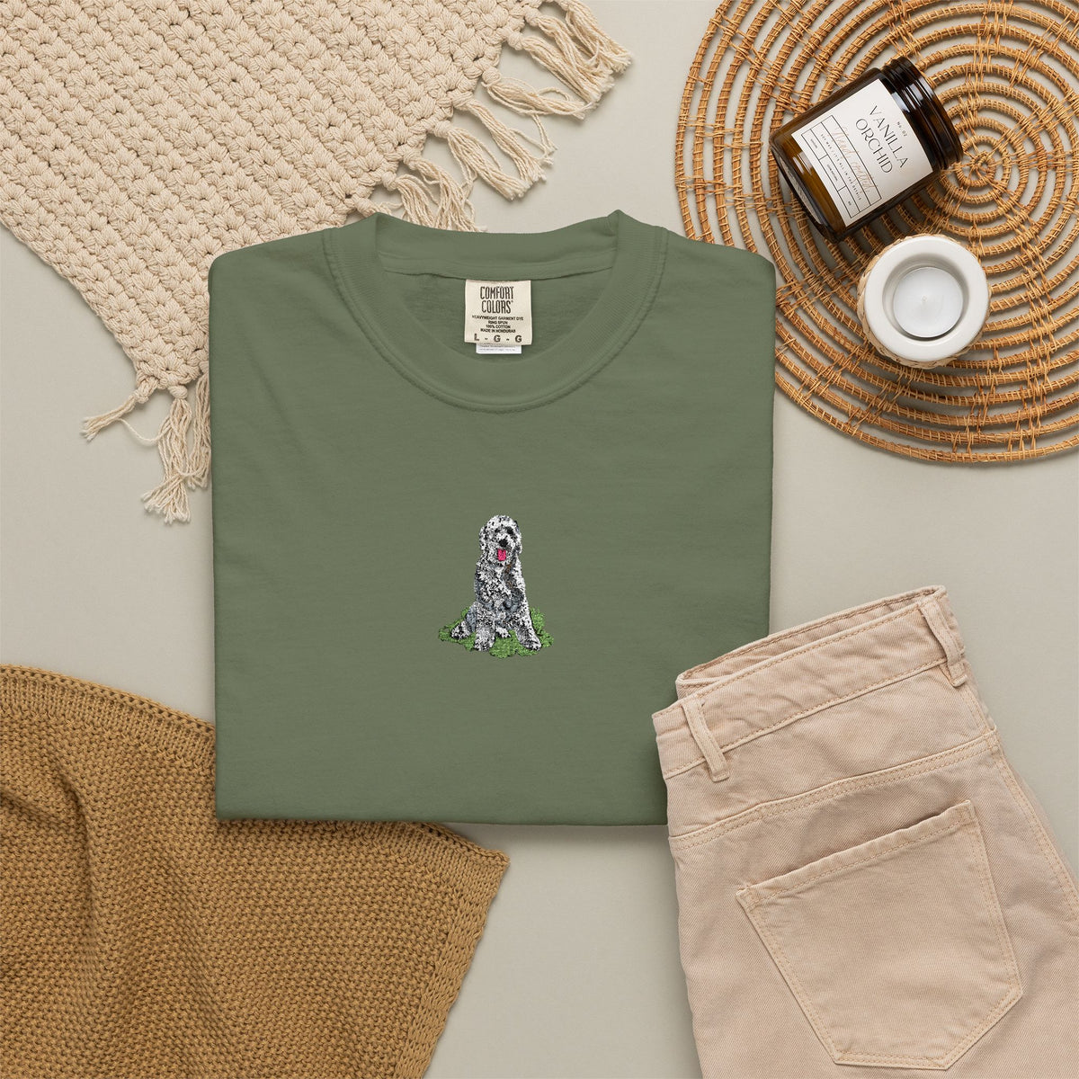 Sheepadoodle Embroidered Tee