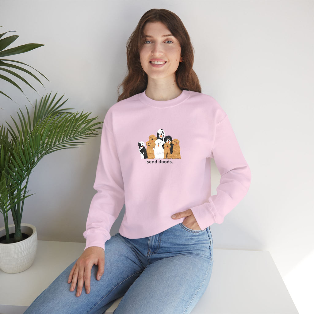 Embroidered Send Doods Crewneck Sweatshirt