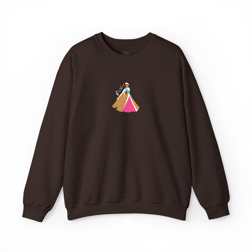 Embroidered Princess Crewneck Sweatshirt
