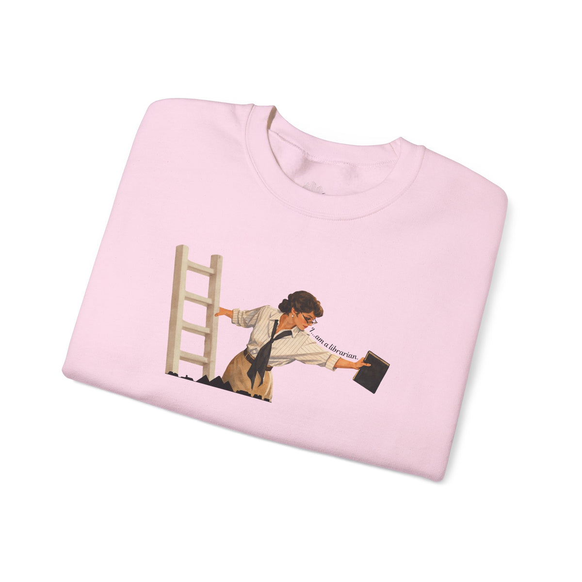 Vintage Evelyn Librarian Crewneck Sweatshirt