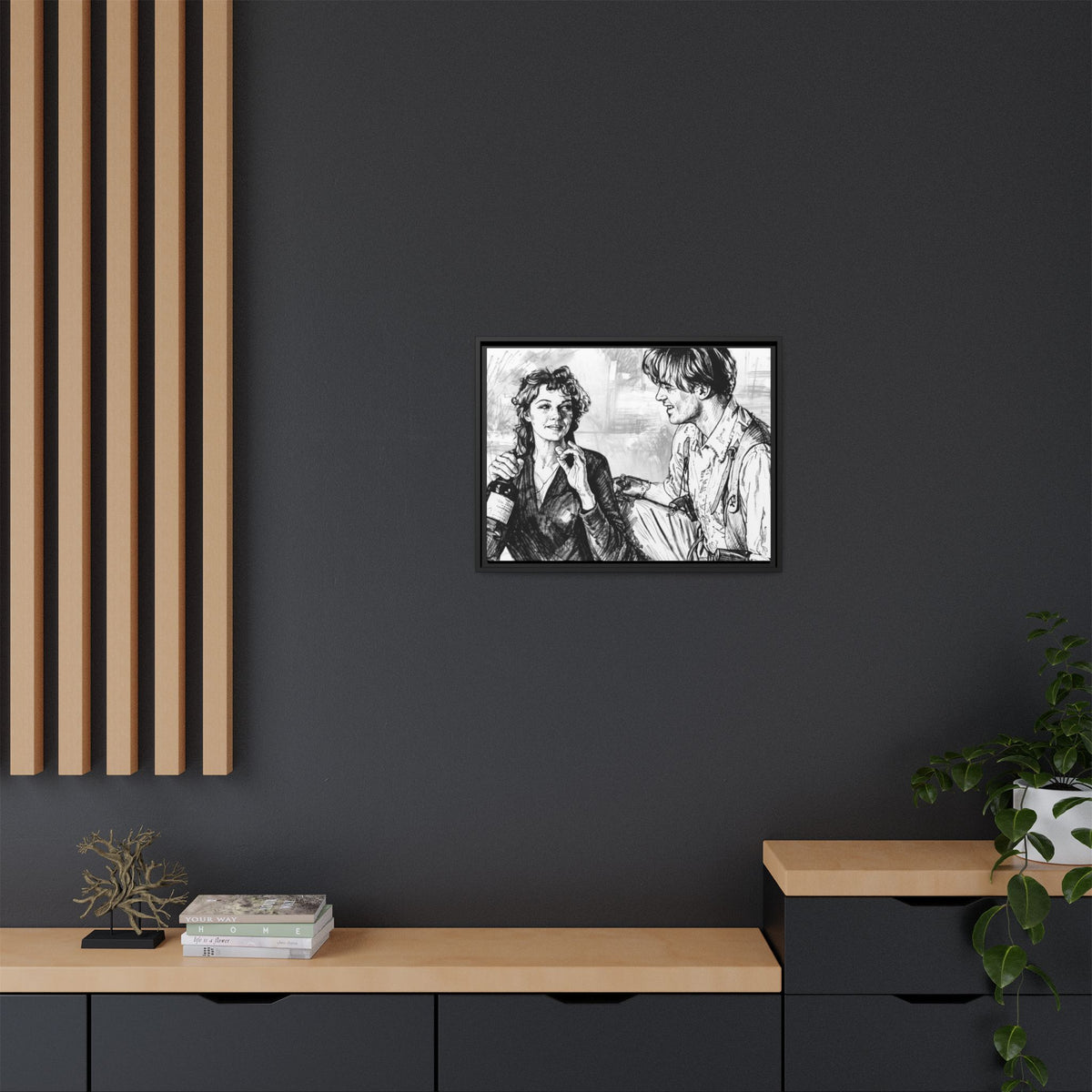 Rick & Evelyn Framed Canvas