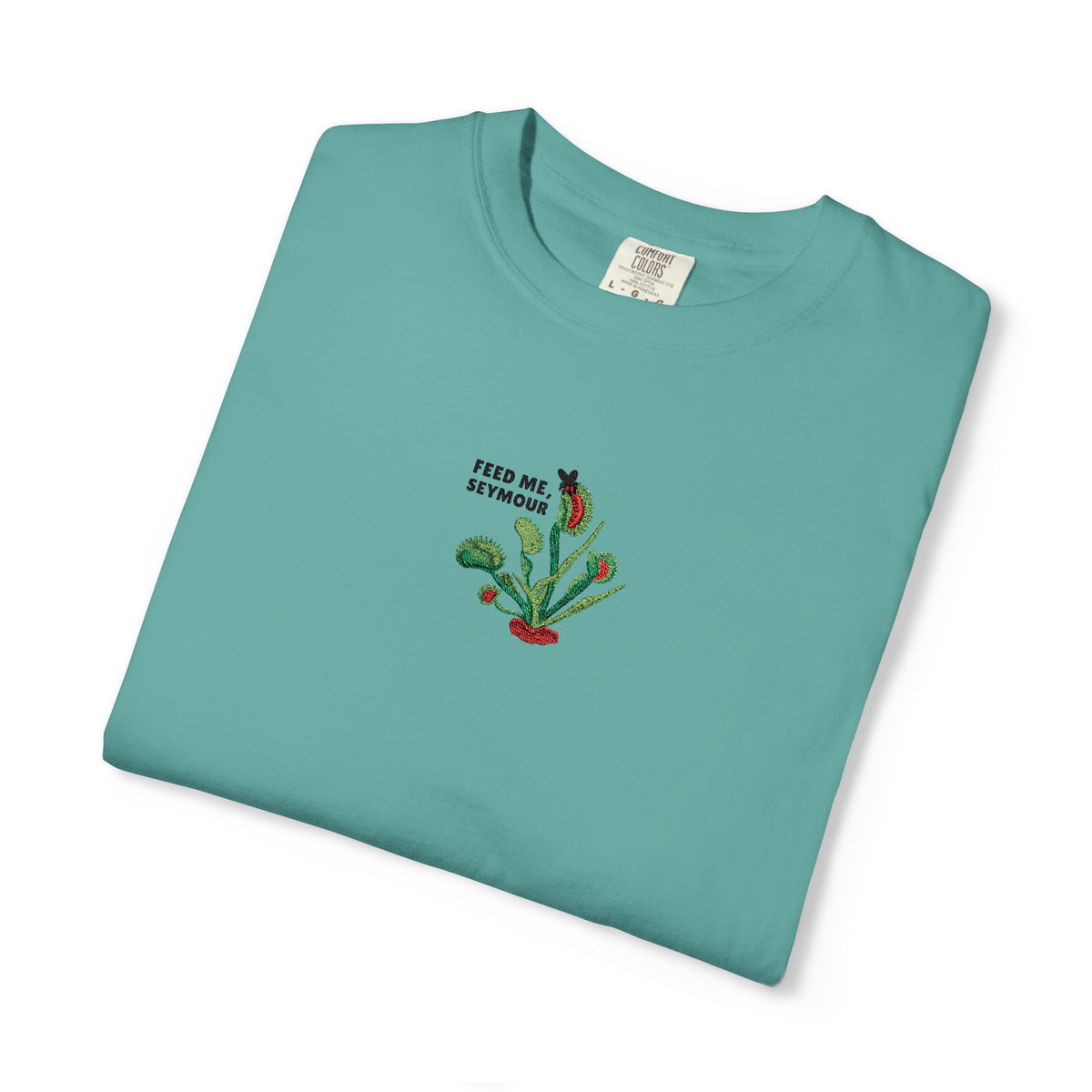 Embroidered Feed Me Seymour Tee