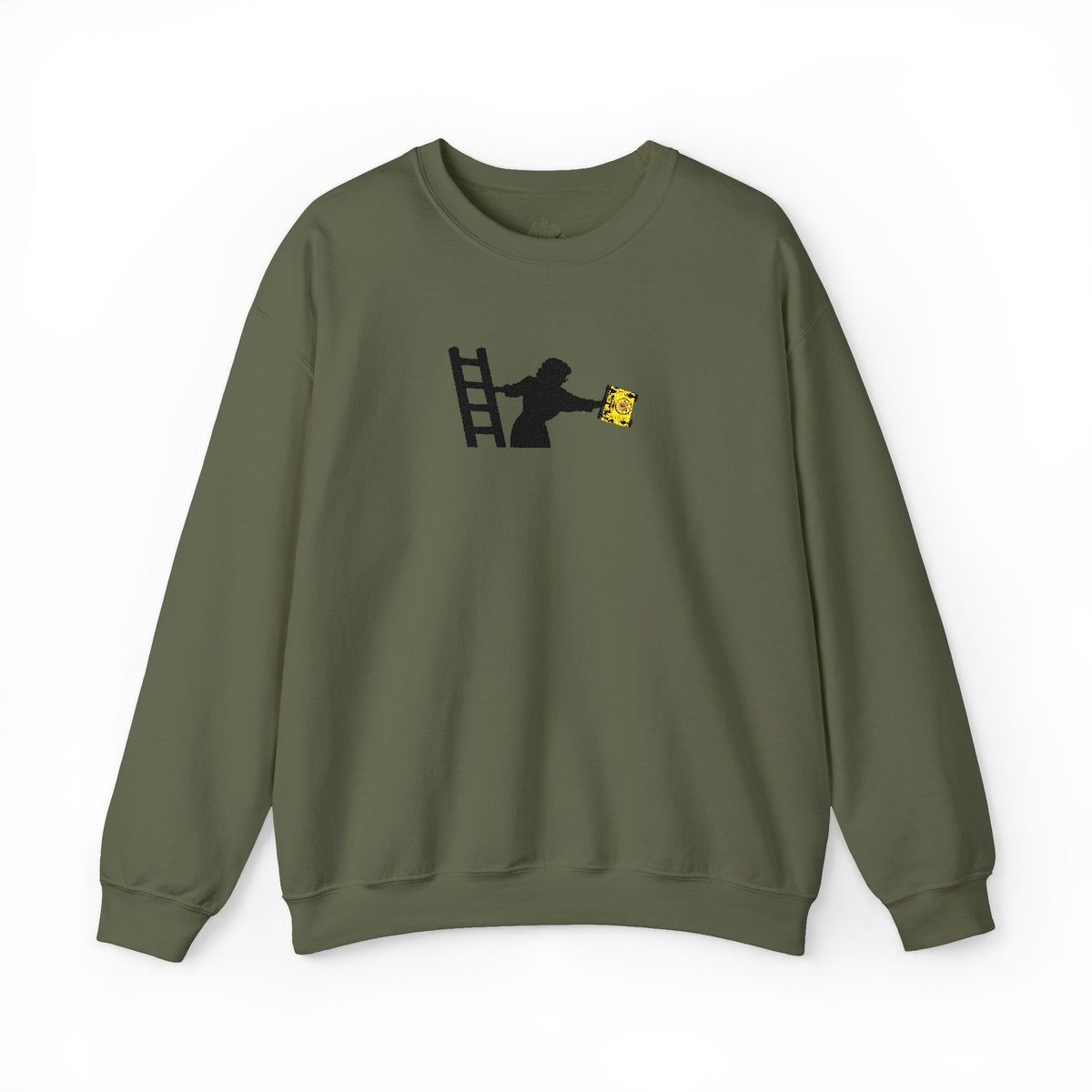 Embroidered Evelyn Librarian Crewneck Sweatshirt