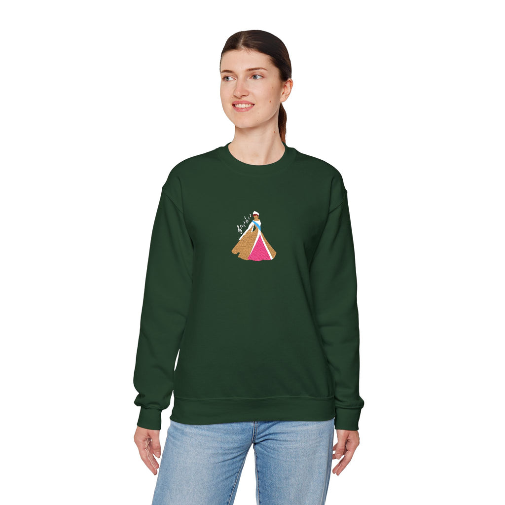 Embroidered Princess Crewneck Sweatshirt